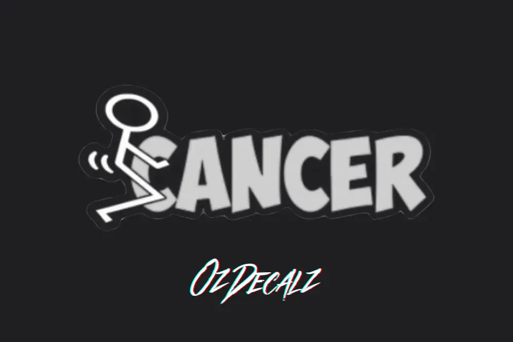 F*CK CANCER STICKER - OzDecalz