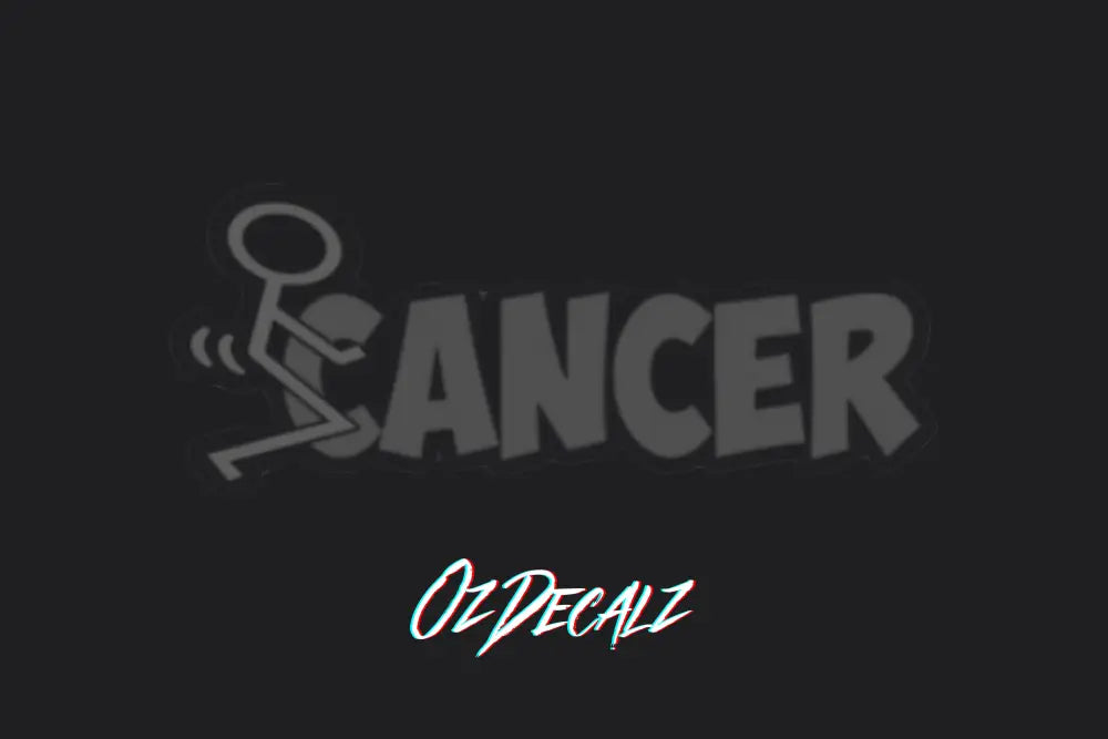 F*CK CANCER STICKER - OzDecalz