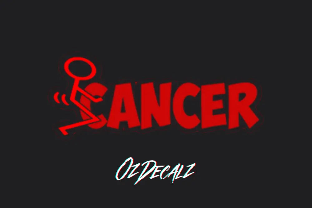 F*CK CANCER STICKER - OzDecalz