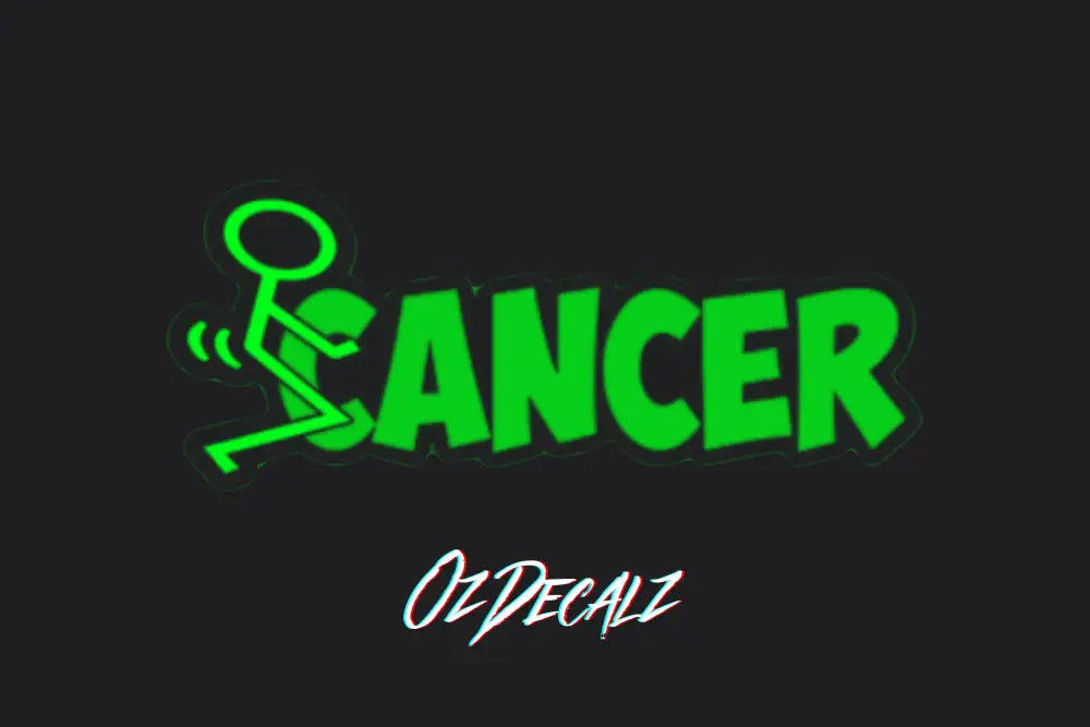 F*CK CANCER STICKER - OzDecalz
