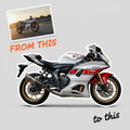 From This To This – Yamaha R7 Die-Cut Sticker Promo