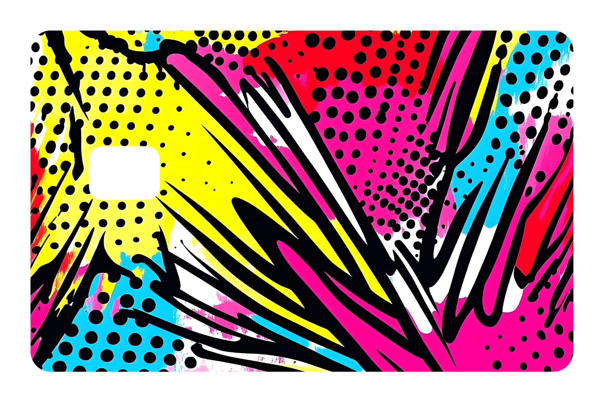 CARD WRAP: COMIC ABSTRACT