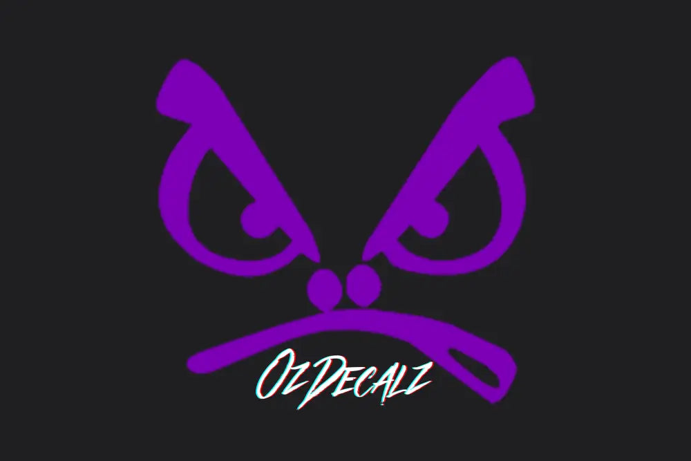 ANGRY FACE STICKER - OZDecalz