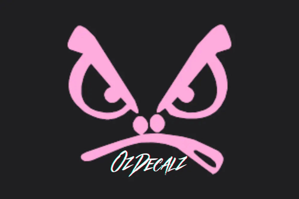 ANGRY FACE STICKER - OZDecalz