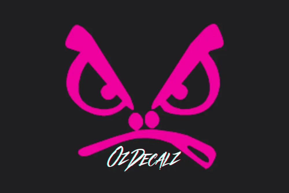 ANGRY FACE STICKER - OZDecalz