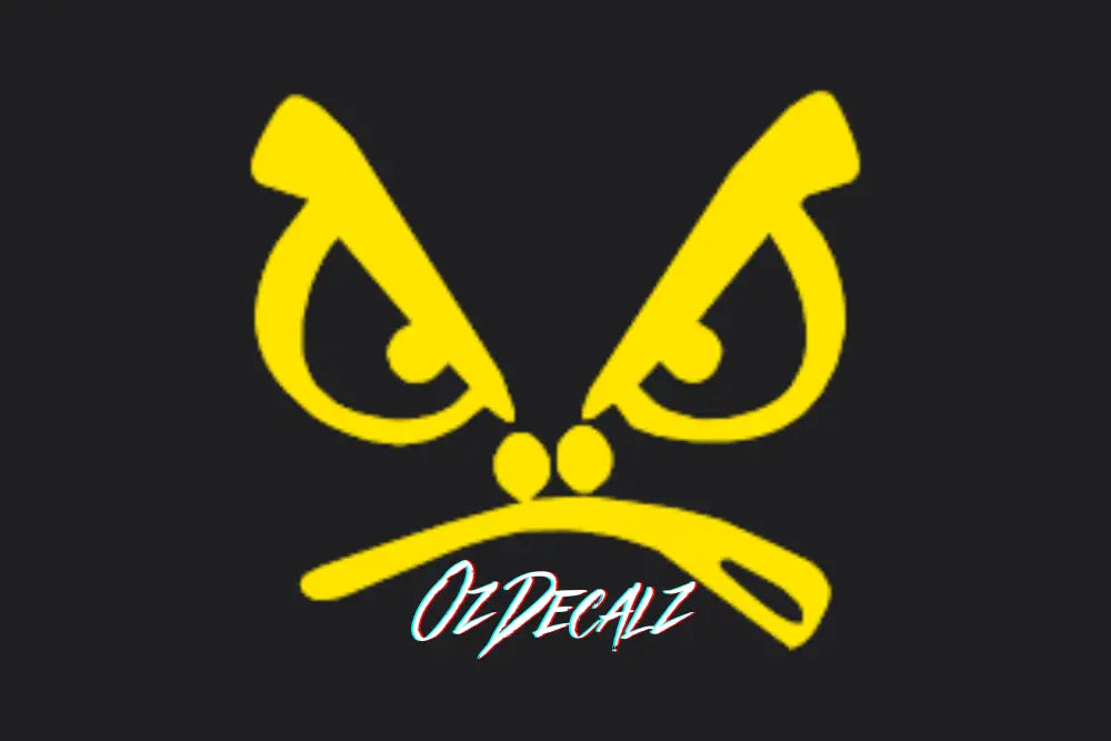 ANGRY FACE STICKER - OZDecalz