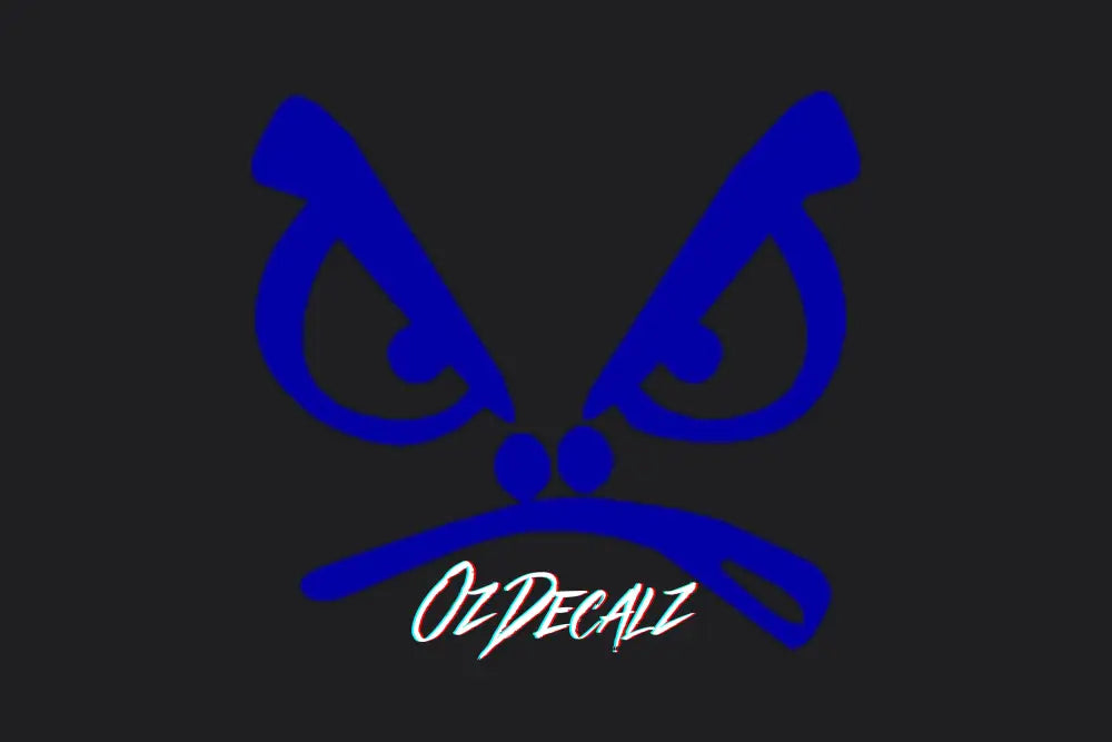 ANGRY FACE STICKER - OZDecalz