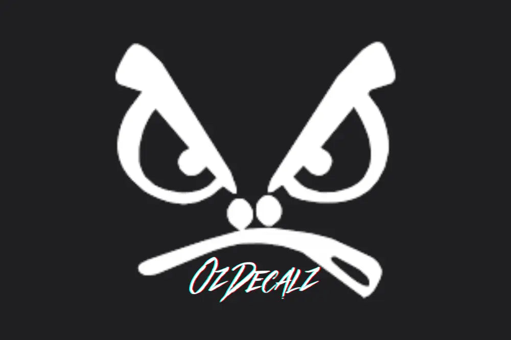 ANGRY FACE STICKER - OZDecalz