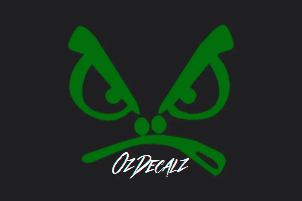 ANGRY FACE STICKER - OZDecalz