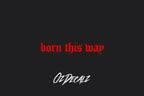 HELMET STICKER: BORN THIS WAY - OzDecalz