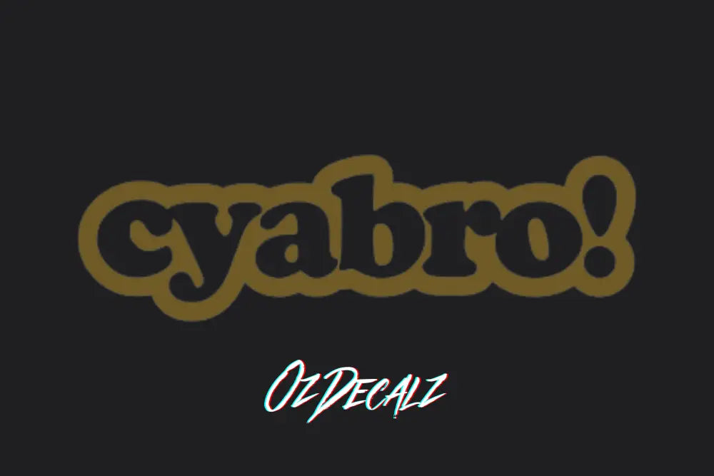 CYA BRO! STICKER - OZDecalz