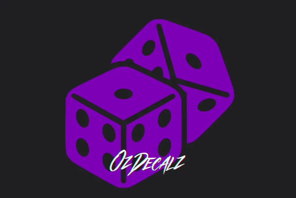 DICE STICKER - OZDecalz