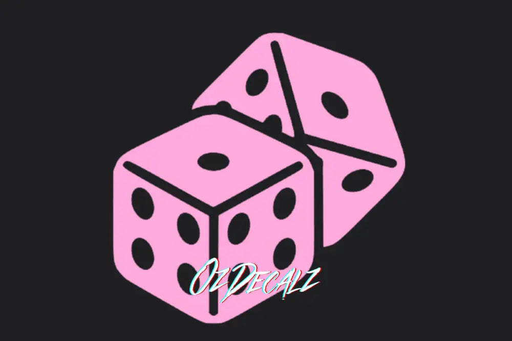 DICE STICKER - OZDecalz