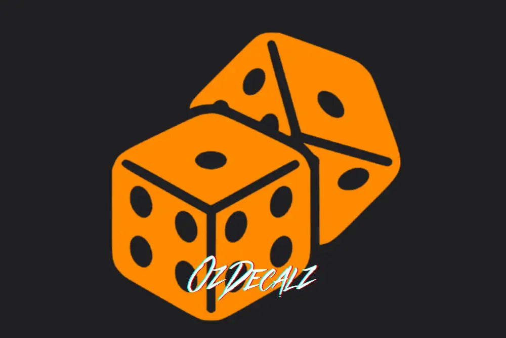 DICE STICKER - OZDecalz