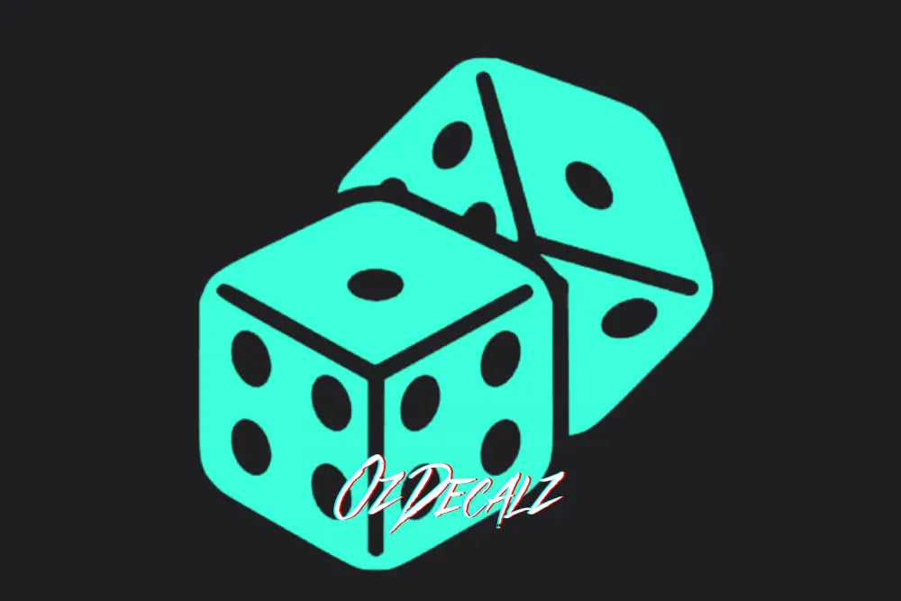 DICE STICKER - OZDecalz