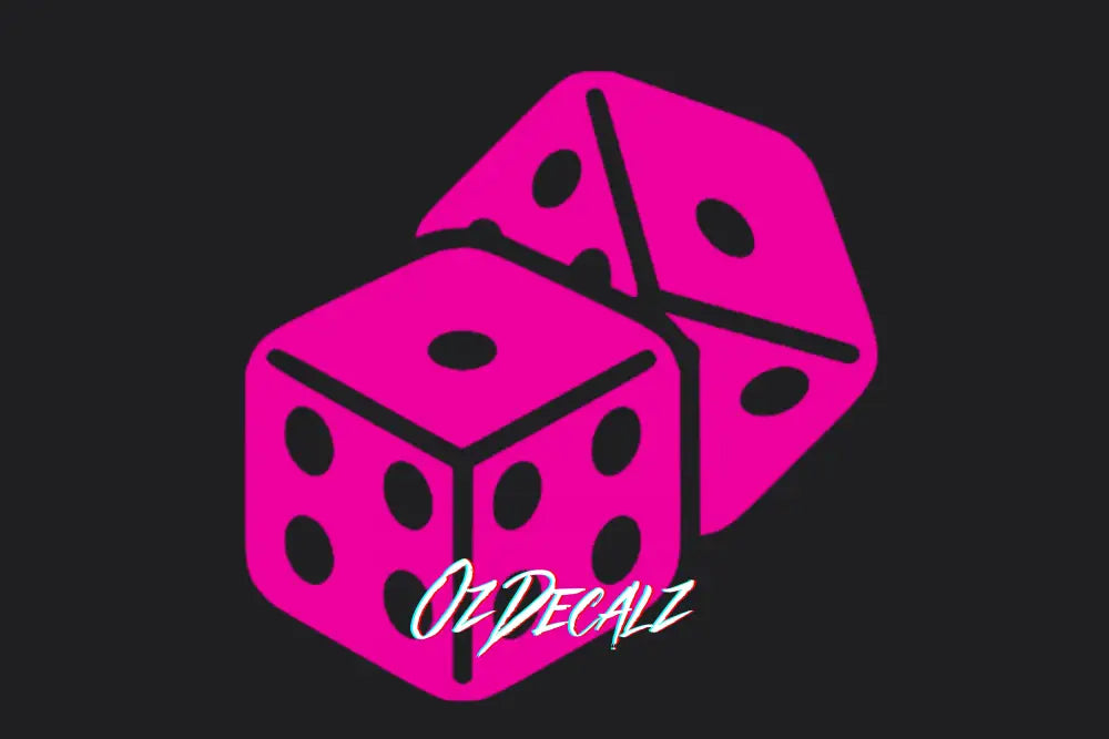 DICE STICKER - OZDecalz