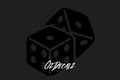 HELMET STICKER: DICE - OzDecalz