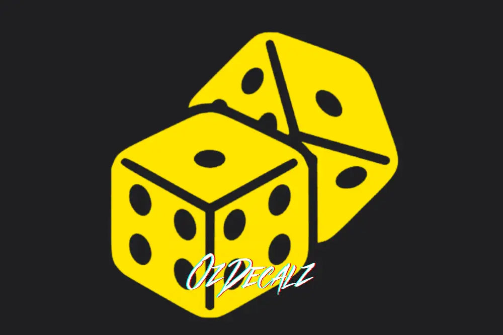 DICE STICKER - OZDecalz