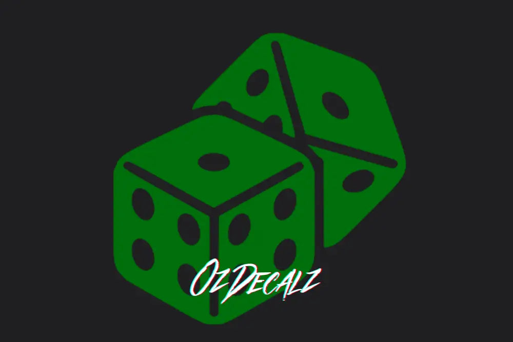 DICE STICKER - OZDecalz