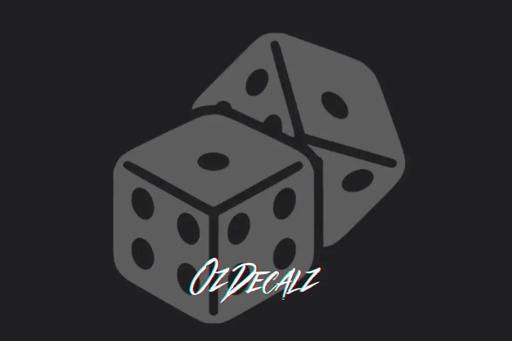 DICE STICKER - OZDecalz