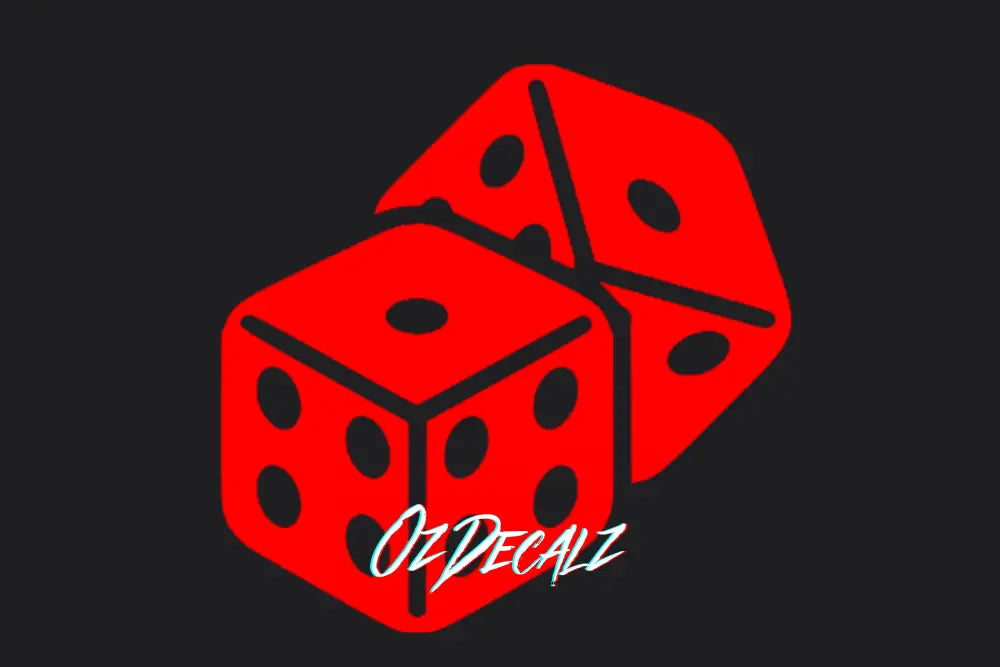 DICE STICKER - OZDecalz