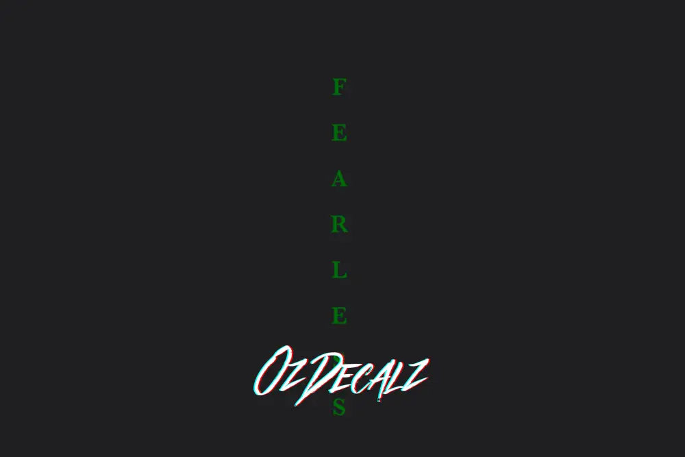 FEARLESS STICKER - OZDecalz