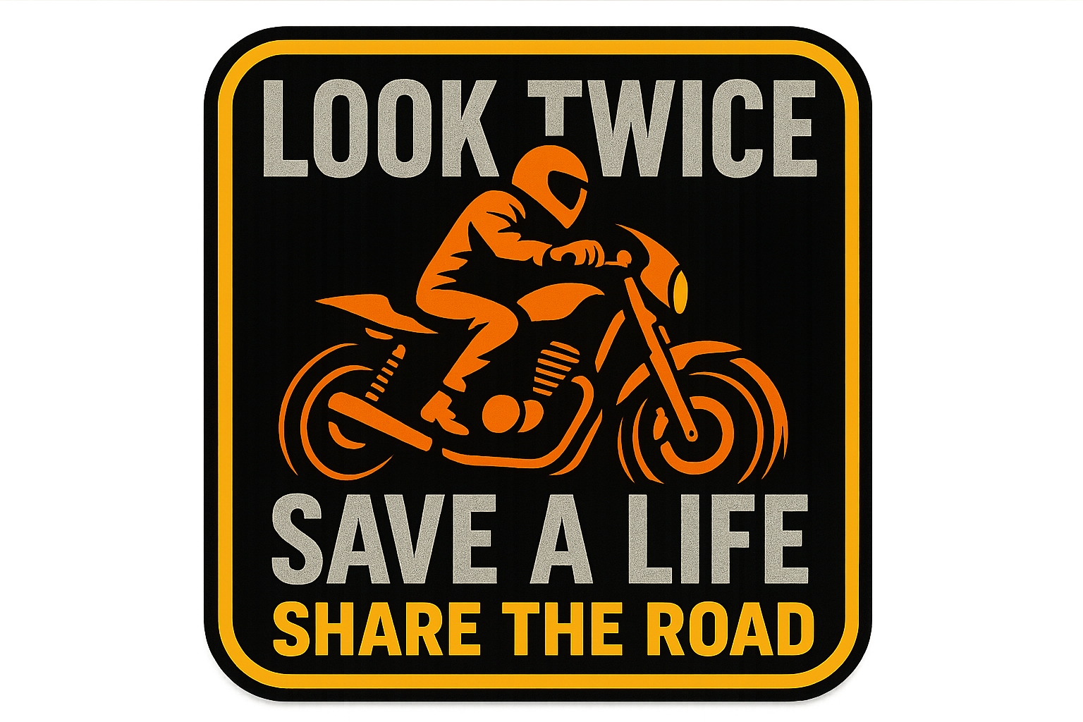 STICKER: LOOK TWICE SAVE A LIFE