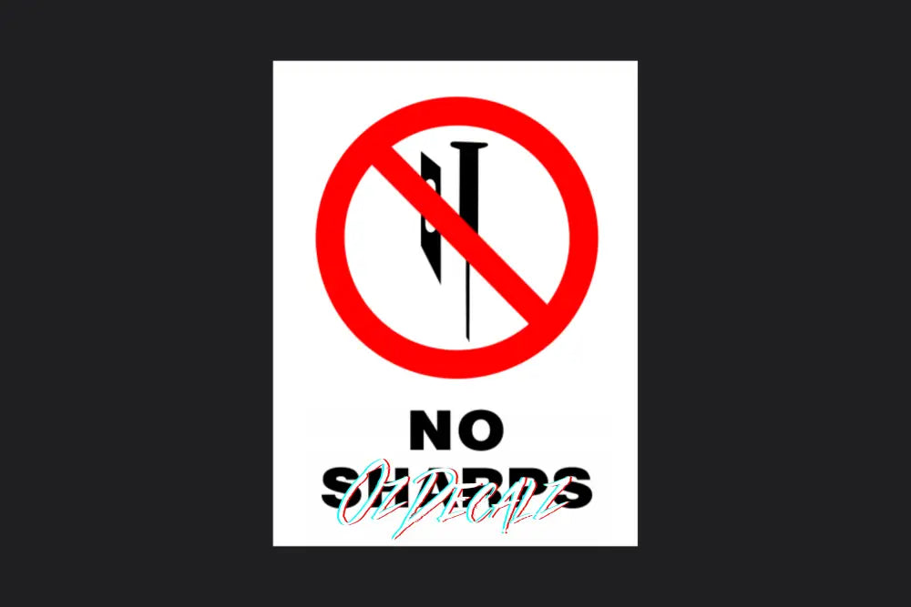 NO SHARPS - OzDecalz