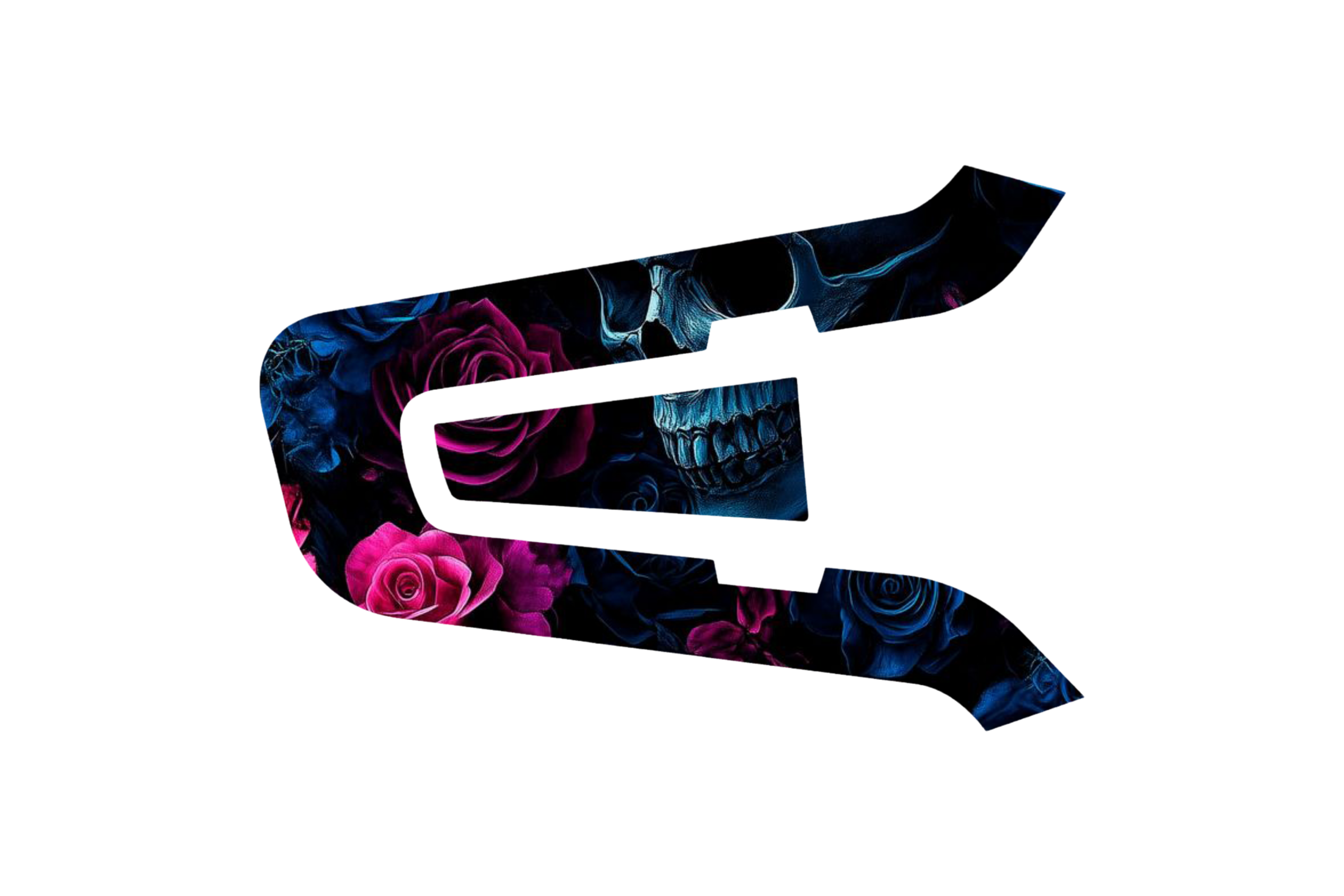 Packtalk  Skin: BLUE PINK ROSE SKULL