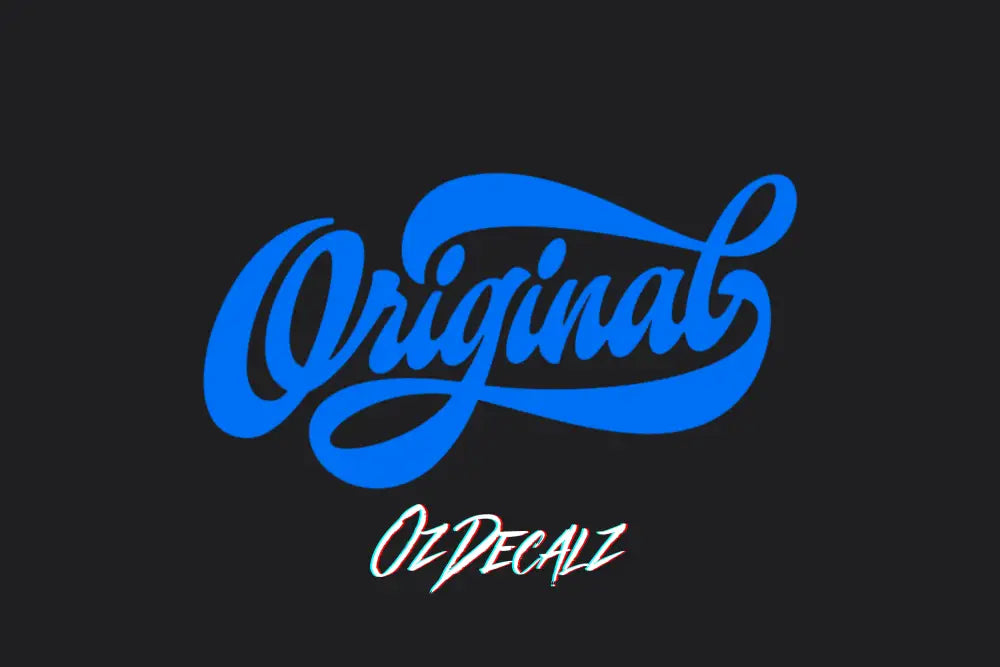 ORIGINAL STICKER - OzDecalz