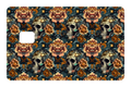 CARD WRAP: SKULLS & FLOWERS