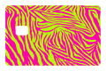 CARD WRAP: ZEBRA PRINT PINK/YELLOW