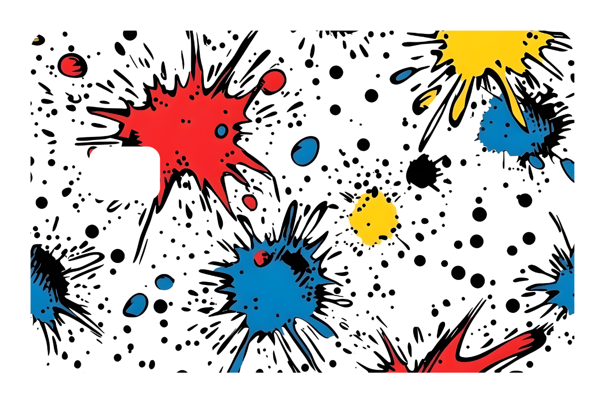 CARD WRAP: COMIC ABSTRACT