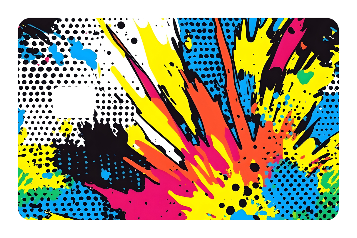 CARD WRAP: COMIC ABSTRACT