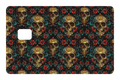 CARD WRAP: SKULLS & FLOWERS