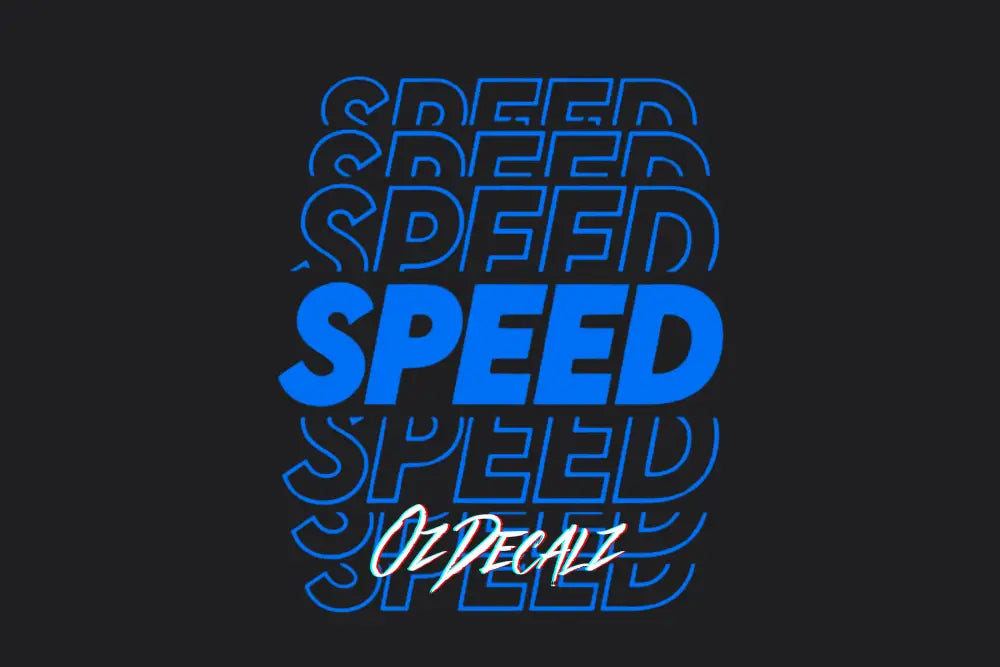 Speed Sticker - OzDecalz