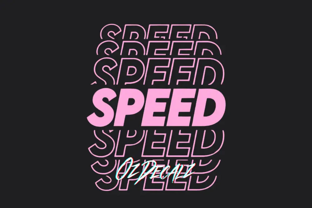 Speed Sticker - OzDecalz