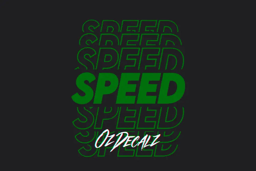Speed Sticker - OzDecalz
