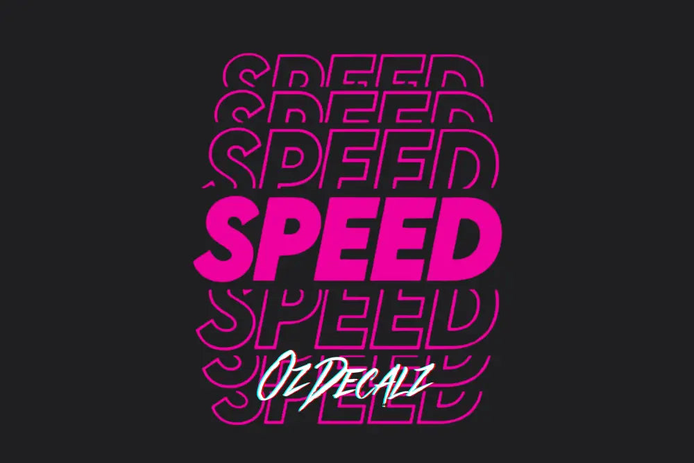 Speed Sticker - OzDecalz