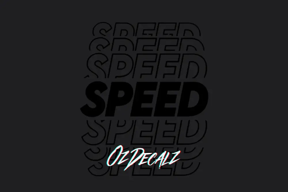 Speed Sticker - OzDecalz