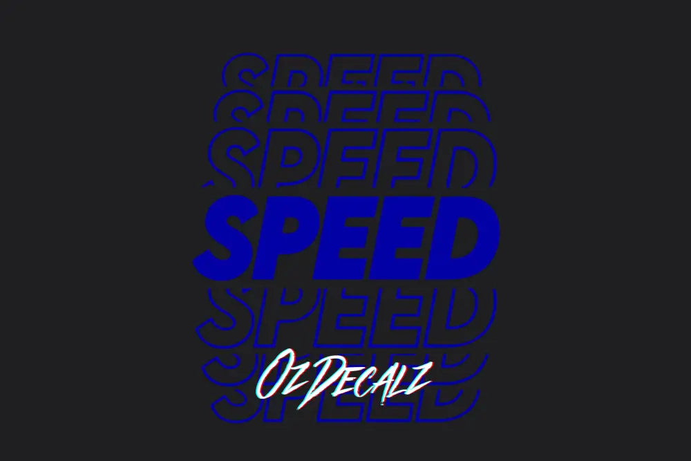 Speed Sticker - OzDecalz
