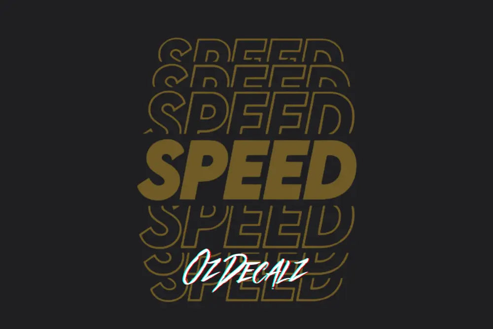 Speed Sticker - OzDecalz