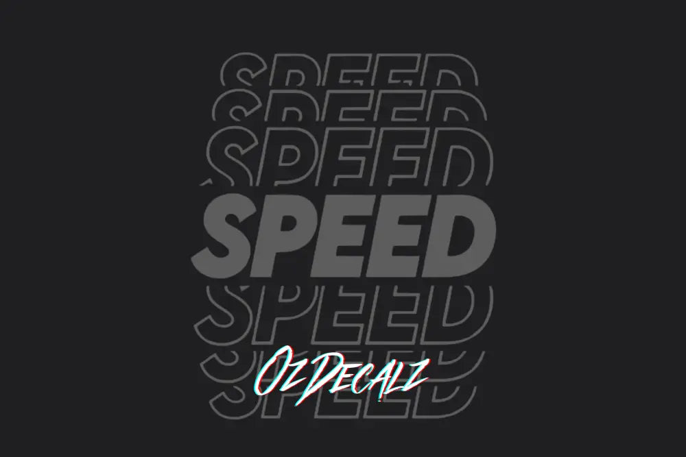 Speed Sticker - OzDecalz