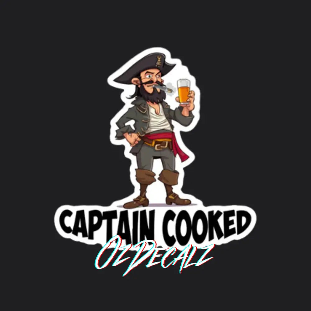 STICKER: CAPTAIN COOKED - OzDecalz