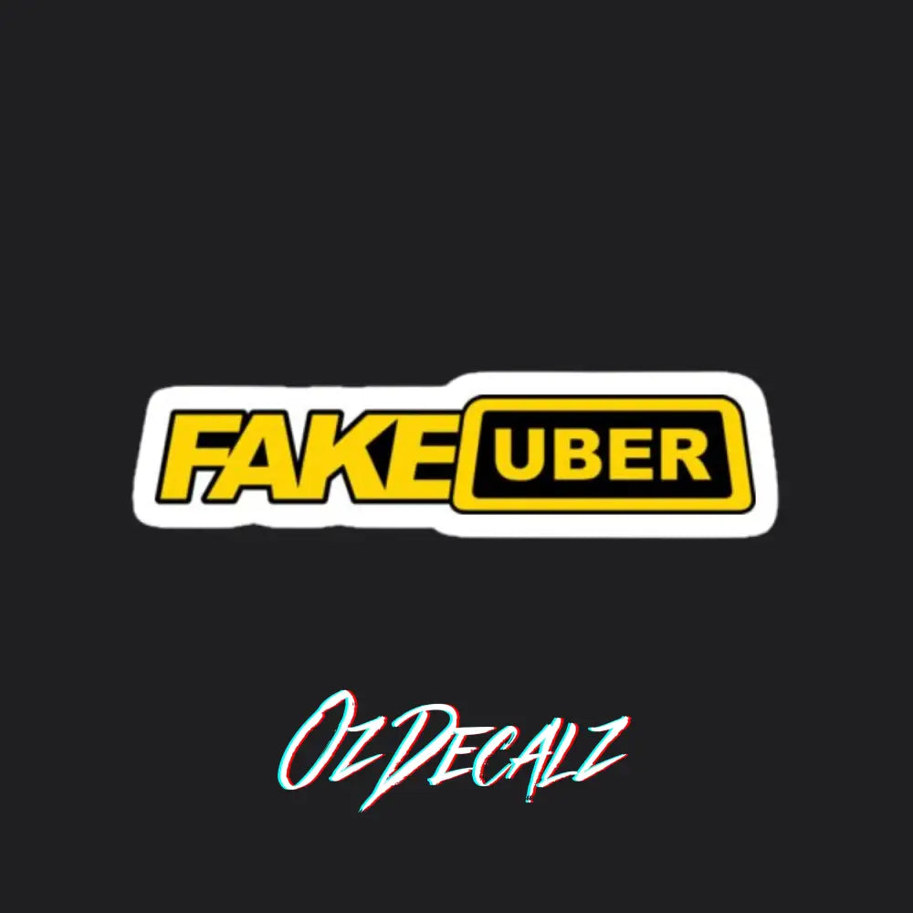 FAKE UBER STICKER - OZDecalz