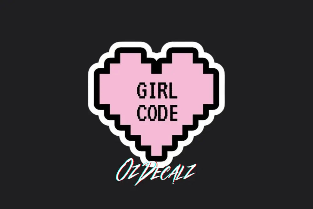 STICKER: GIRL CODE - OzDecalz