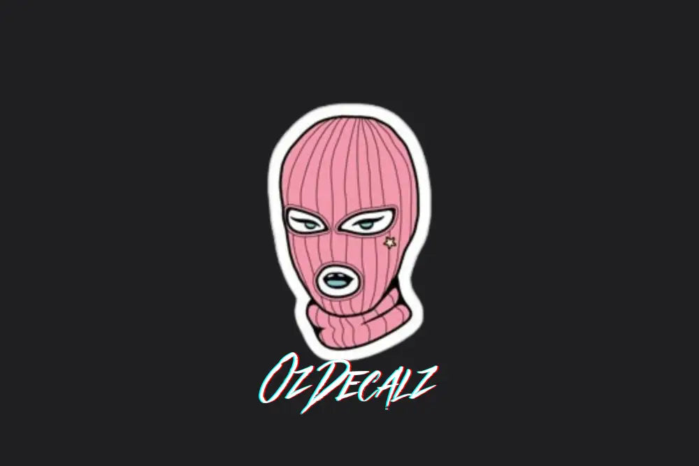 STICKER: GIRL SKI MASK - OzDecalz