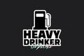 STICKER: HEAVY DRINKER - OzDecalz