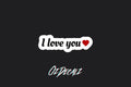 STICKER: I LOVE YOU - OzDecalz