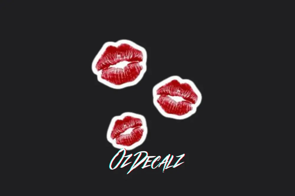 STICKER: KISSES - OzDecalz